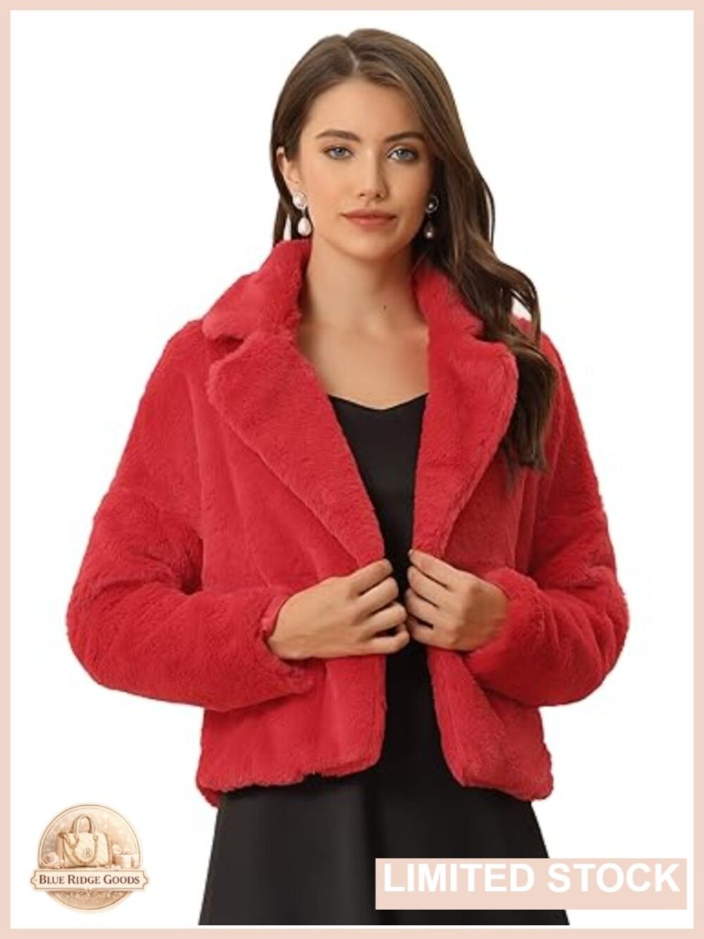 Womens Faux Fur Bolero Jacket Cropped Wedding Coat
